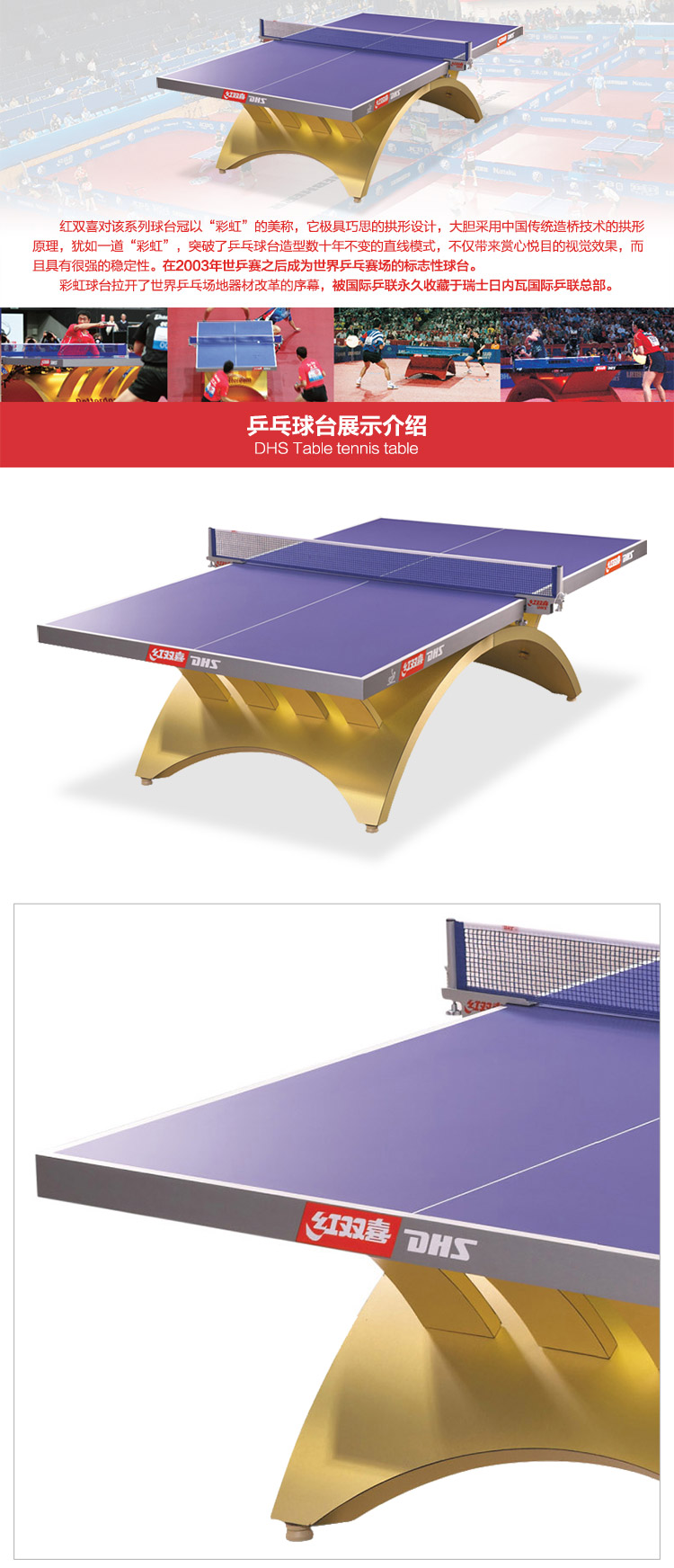 金彩虹乒乓球台_红双喜乒乓球桌_比赛专用乒乓球台-广西KS娱乐体育体育健身器材有限公司
