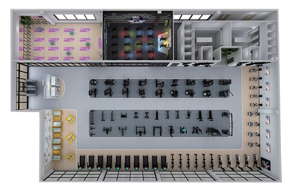 500平方健身房配置方案-广西KS娱乐体育体育健身器材有限公司